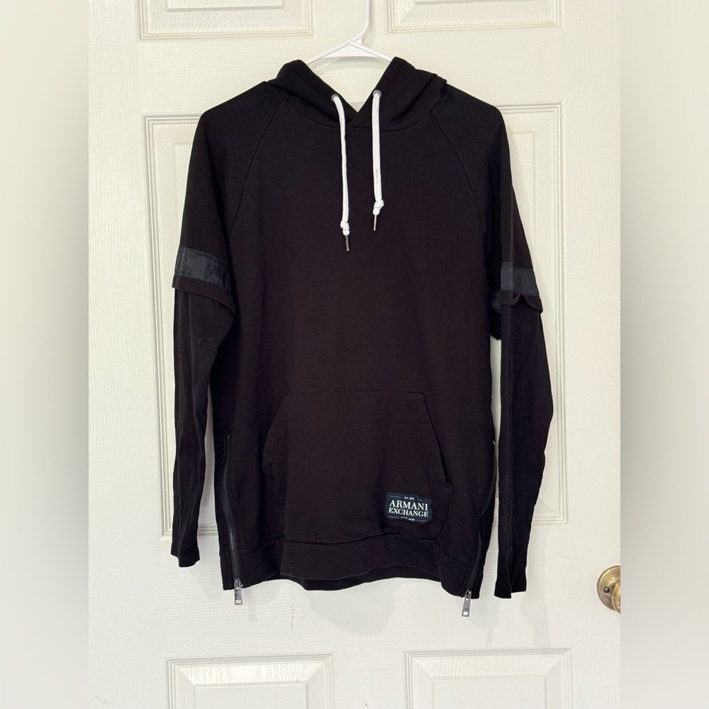 Armani Exchange Men’s Black Hoodie Size M